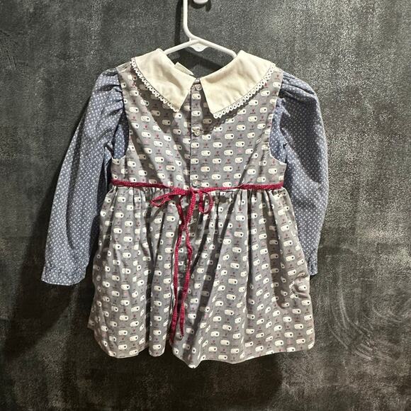 Vintage 2 Piece Baby Togs Dress & Blouse, VGUC, Sz 4T (4A) - Picture 4 of 11